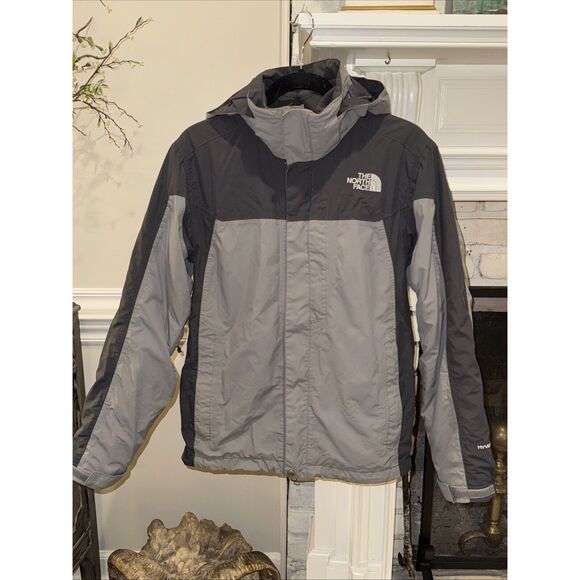 The North Face Hyvent Men’s Gray Outdoor Nylon 3 in 1 Jacket Small S With Liner - Picture 1 of 15